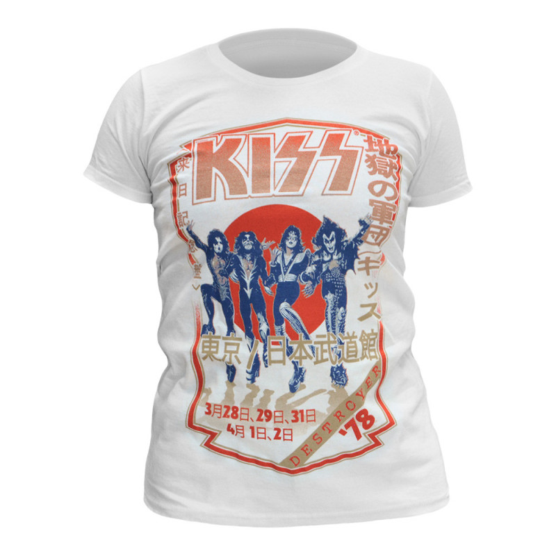 Image du T-shirt Femme Kiss - Destroyer Tour \'78 www.Casimor.com 
