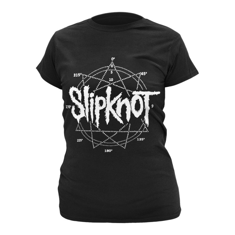 Image du T-shirt Femme Slipknot - Logo Star Diamante www.Casimor.com 