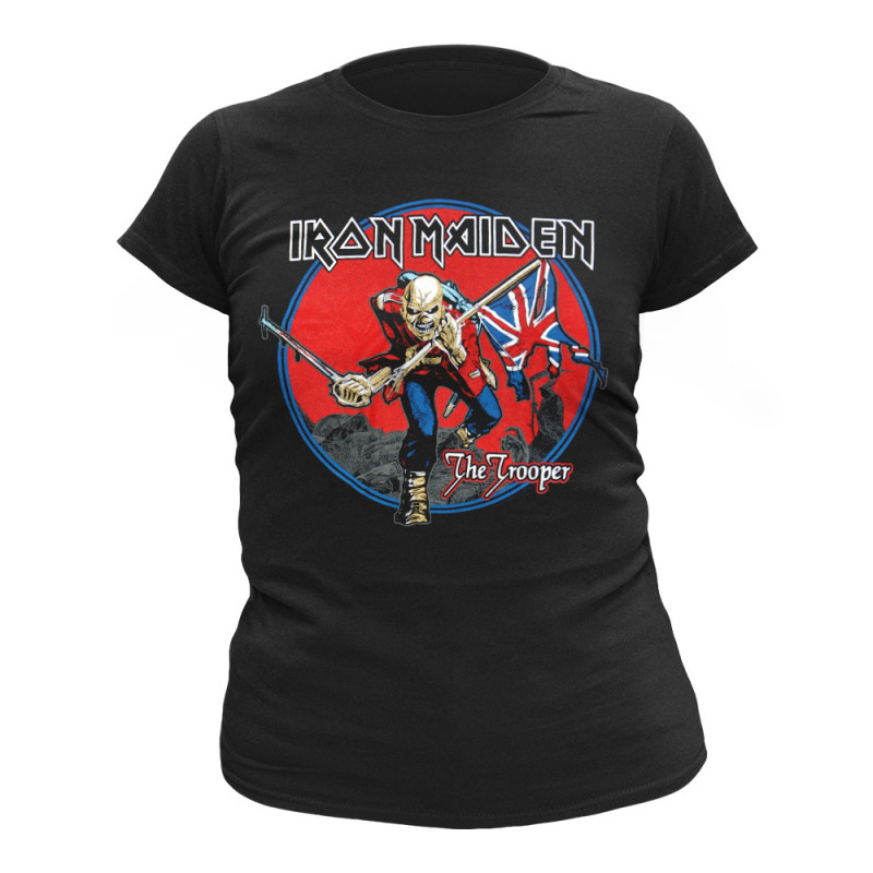 Image du T-shirt Femme Iron Maiden - Trooper Red Sky www.Casimor.com 