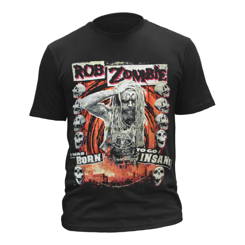 Image du T-shirt Homme Rob Zombie - Born To Go Insane www.Casimor.com 
