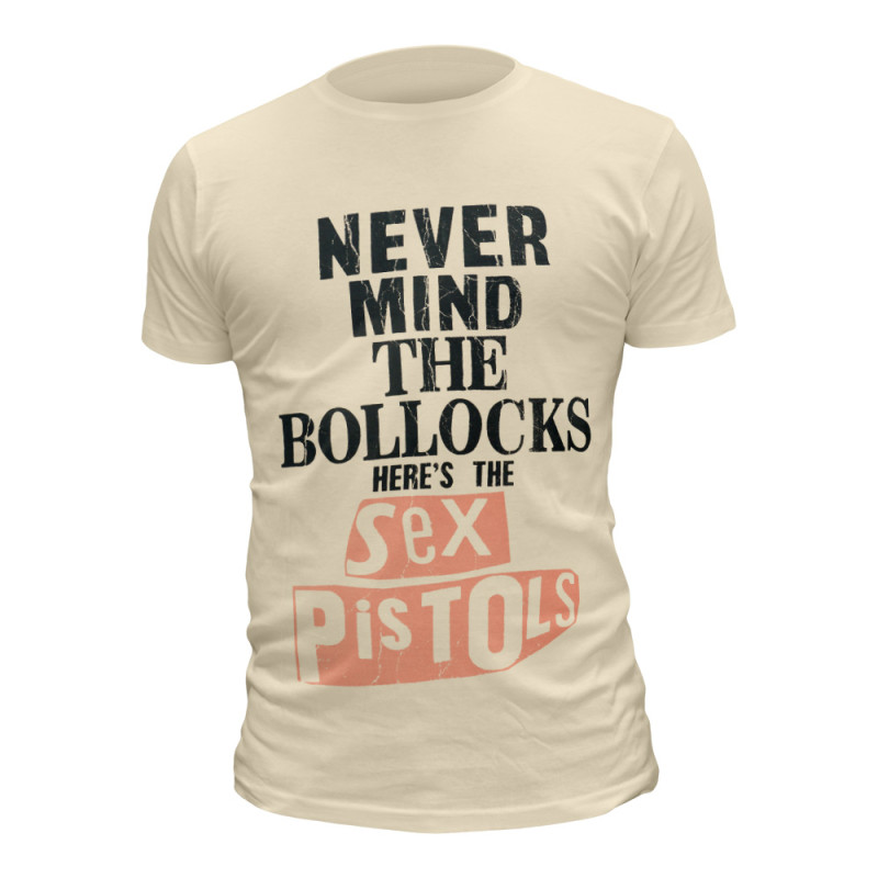 Image du T-shirt Homme Sex Pistols - Bollocks Distressed Natural www.Casimor.com 