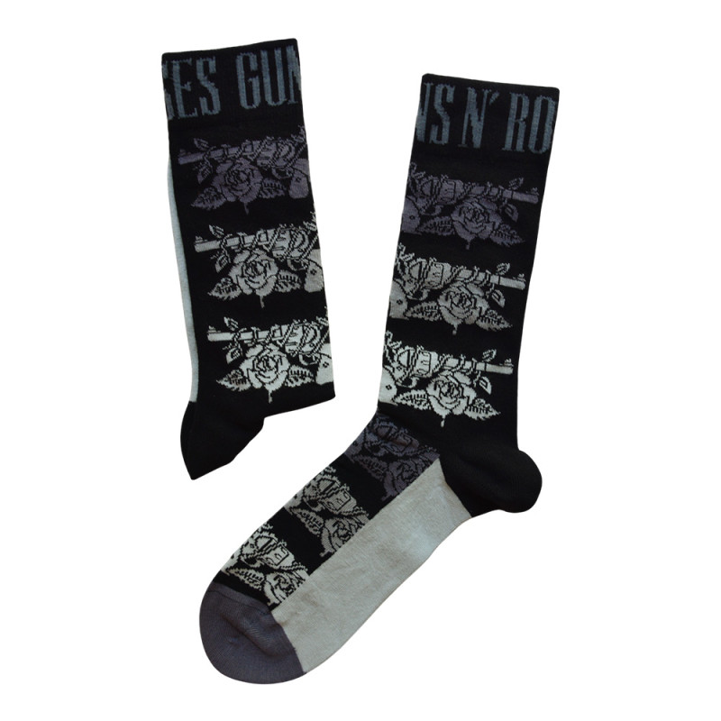 Image du Chaussettes Guns N\' Roses - Monochrome Pistols www.Casimor.com 