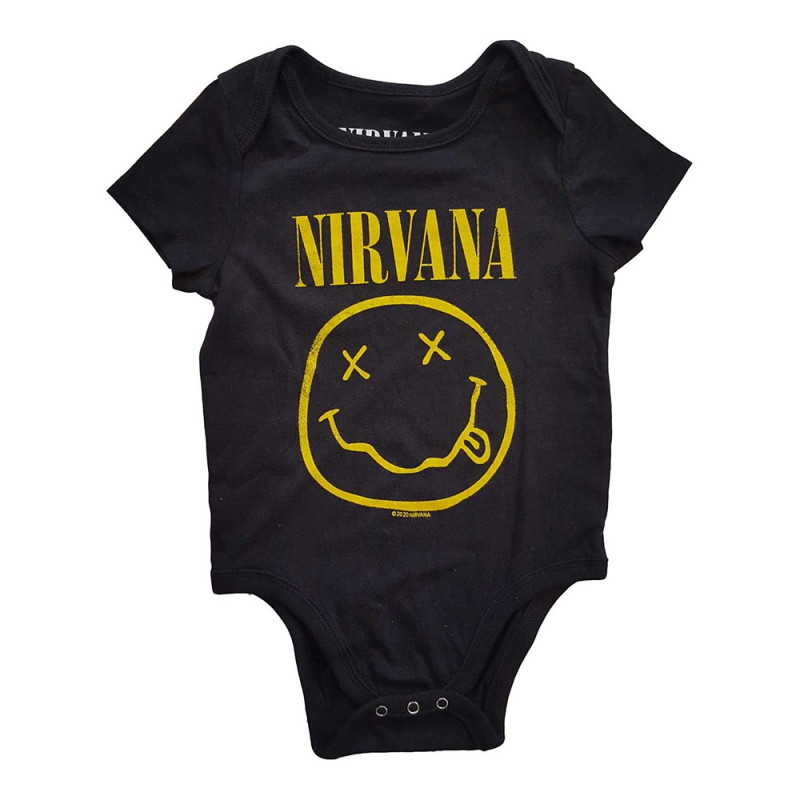 Image du Body Bébé Nirvana - Yellow Happy Face www.Casimor.com 