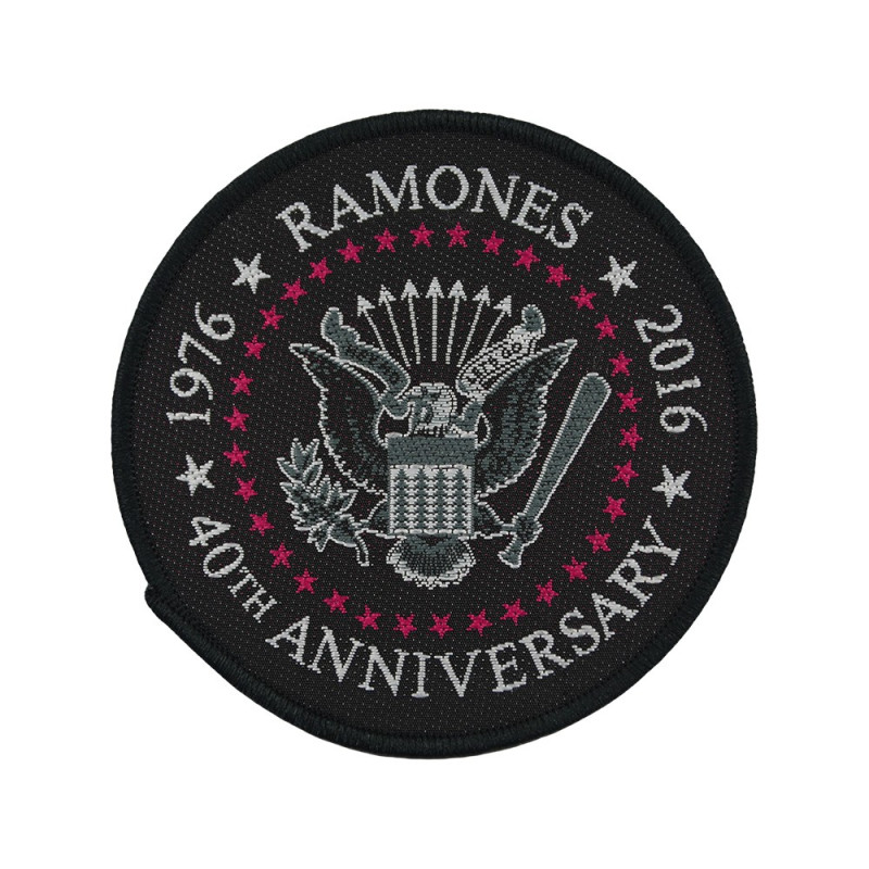 Image du Patch Ramones - 40th Anniversary www.Casimor.com 